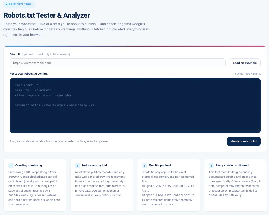 Robots.txt Validator & Testing Tool gallery image