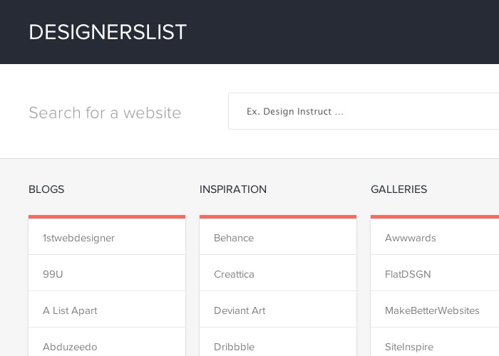 Designers List gallery image