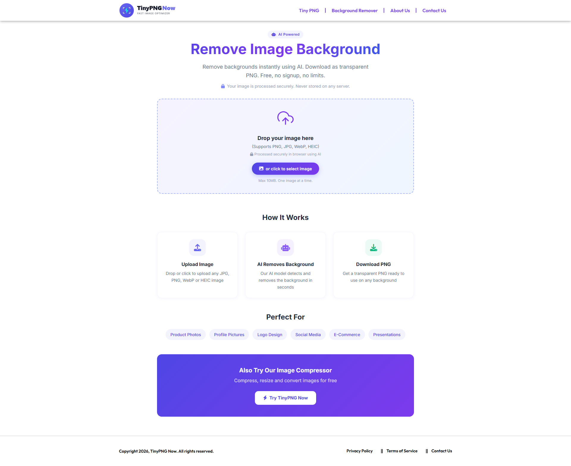 TinyPNG Now gallery image