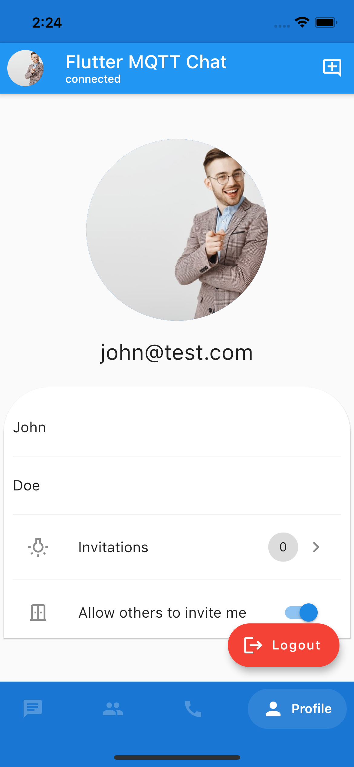 Flutter Chat Client Using MQTT