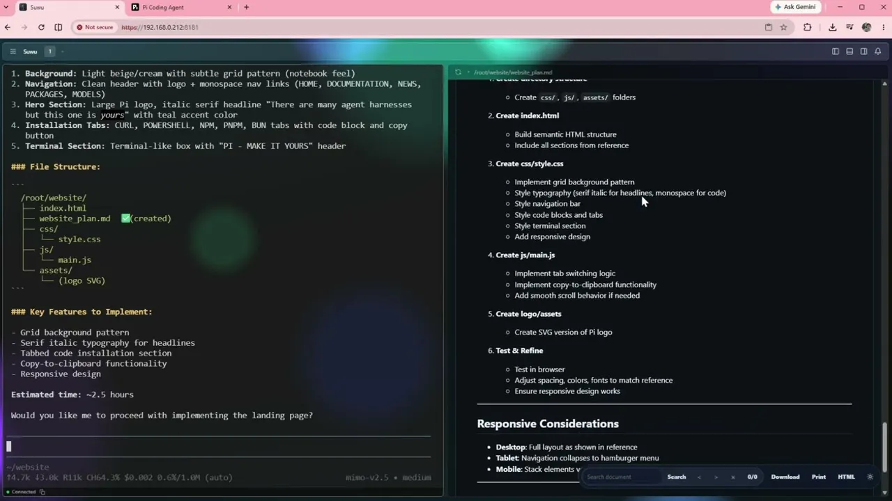 Suwu: Omarchy inspired web remote shell gallery image