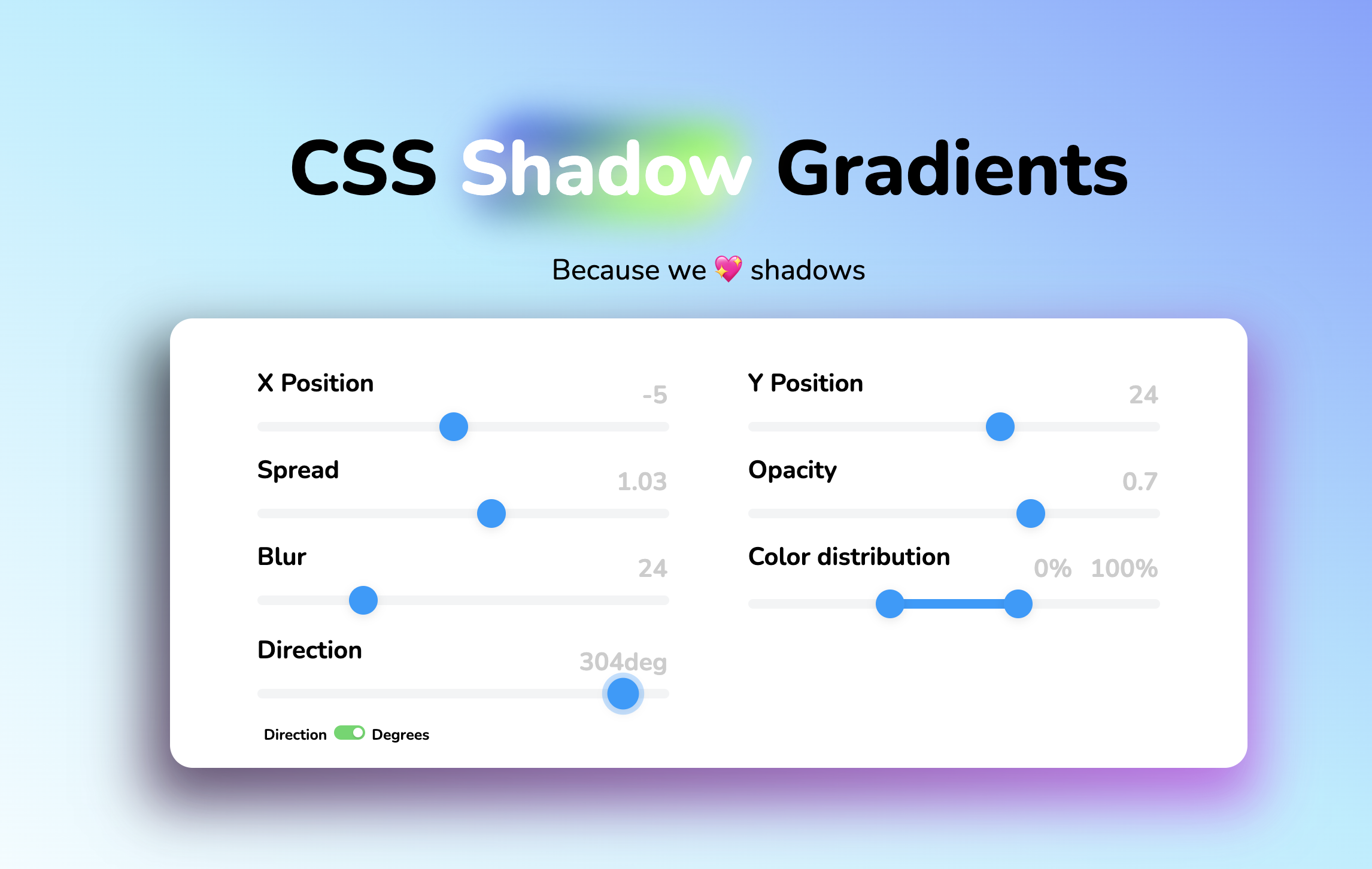 gradient-shadows – CSS 渐变阴影生成器 – 搞英语 → 看世界