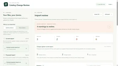 Catalog Change Review gallery image