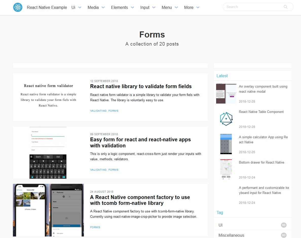 React Native Example gallery image
