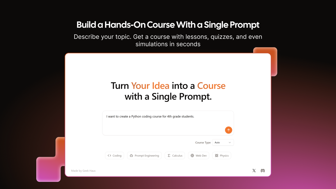 TutorFlow |AI ile çalışan kurs oluşturma - Fikrinizi tek bir istem ile bir kursa dönüştürün. medya 2