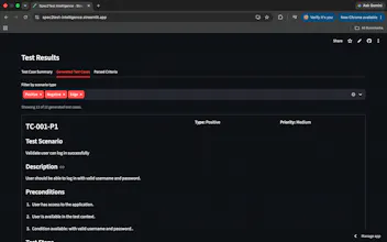 Spec2Test Intelligence gallery image