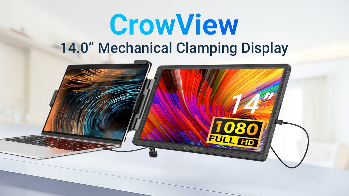 Crowview-Laptop Screen Extender - Kickstarter Crowdfunding-Crowview-Laptop Screen Extender media 1