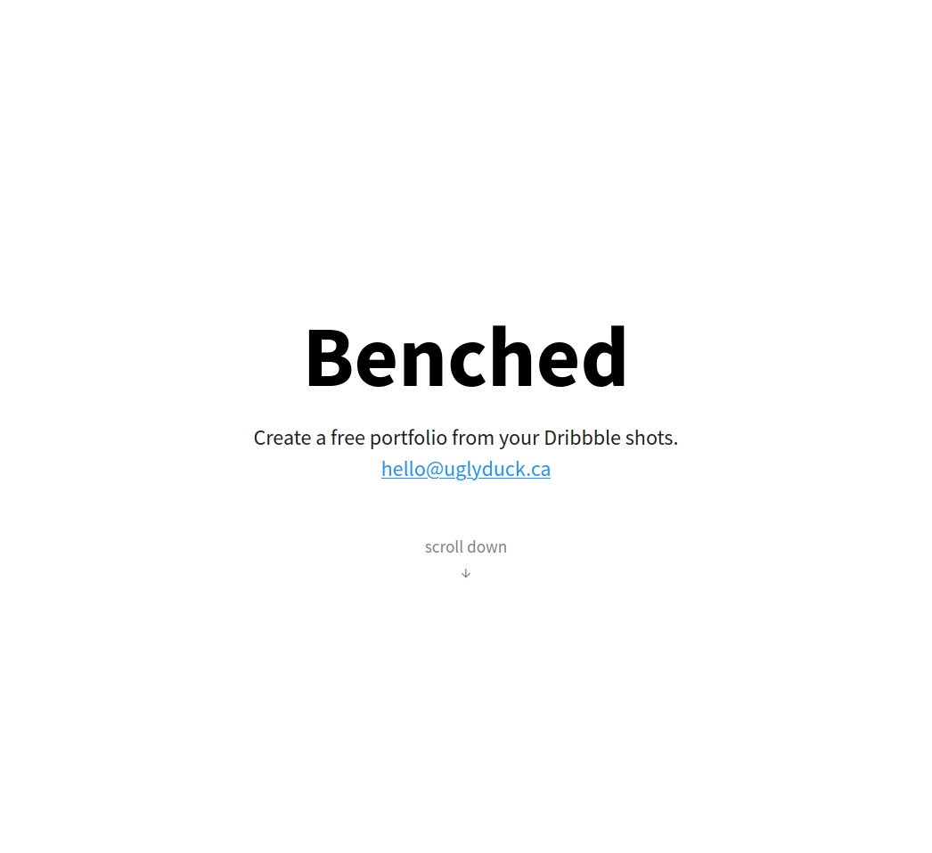 Benched gallery image