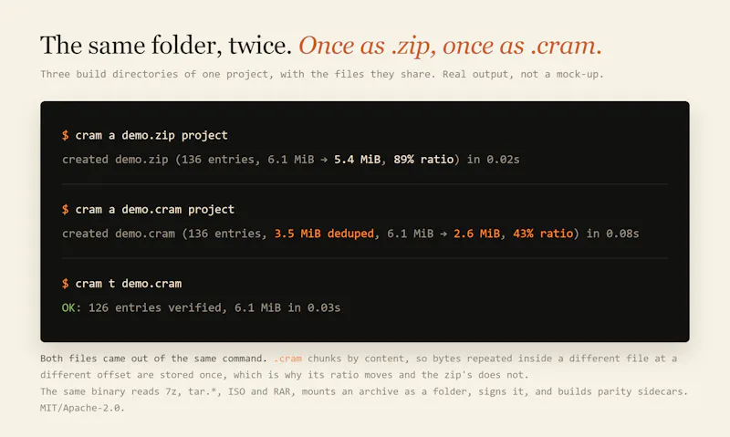 Cram screenshot 2