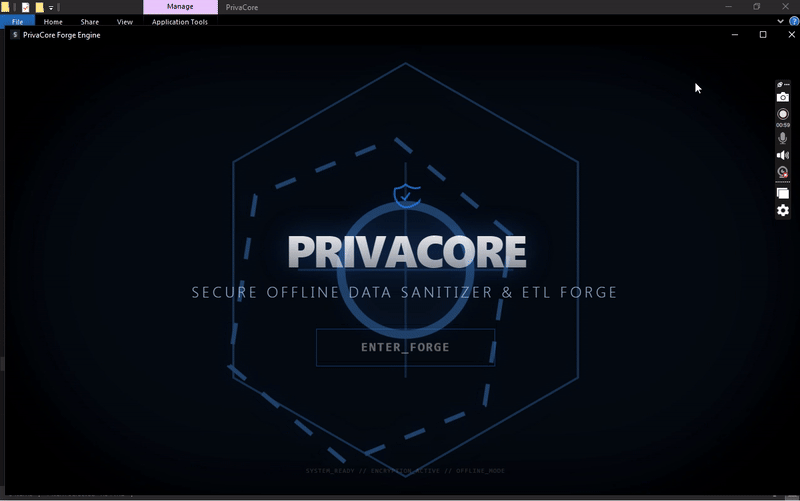 PrivaCore - Product Hunt launch logo and brand identity