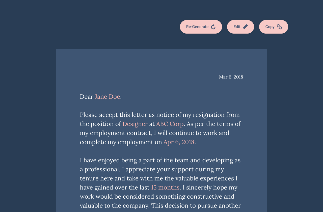 Fire Your Boss Free fun Resignation Letter Generator Product Hunt
