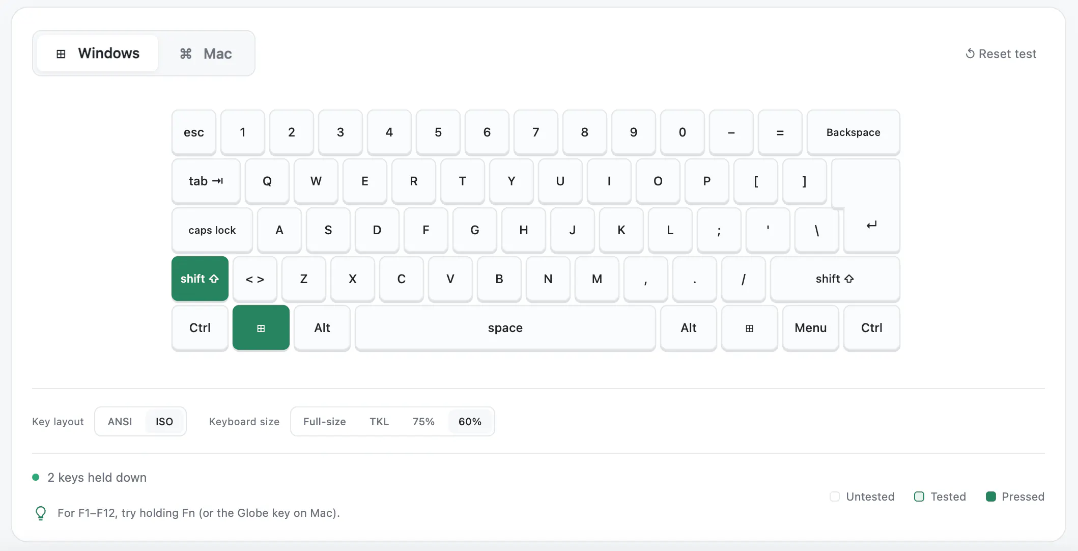 Online Keyboard Tester gallery image