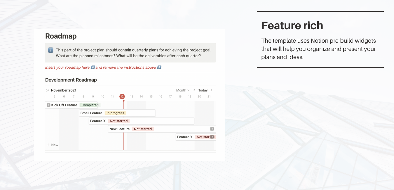 Project Plan Notion Template gallery image