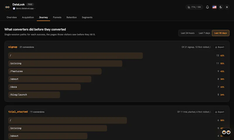 DataLook screenshot 4