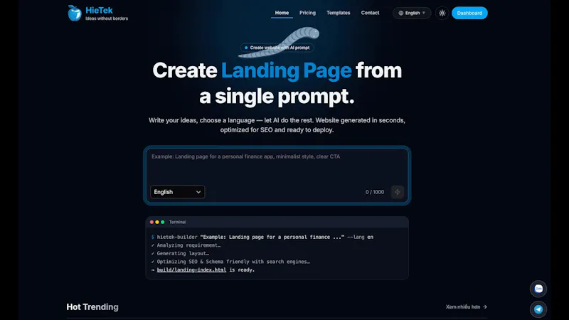 HieTek screenshot 1 (video preview)