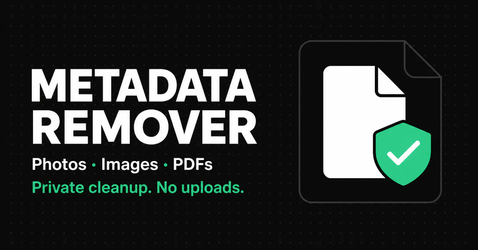 Metadata Remover screenshot 1
