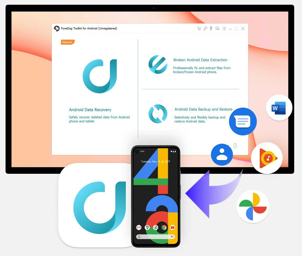 FoneDog Android Data Recovery media 1
