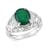Karis Green Onyx Ring in Platinum