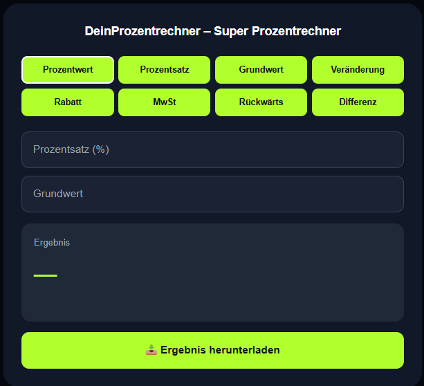 prozentrechner gallery image
