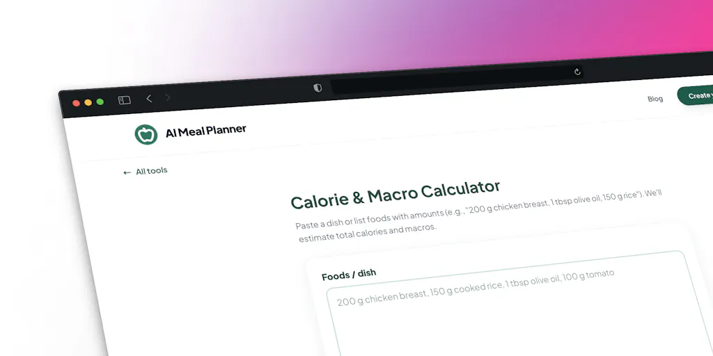 AI Meal Planner - Weekly Plans with Grocery Lists