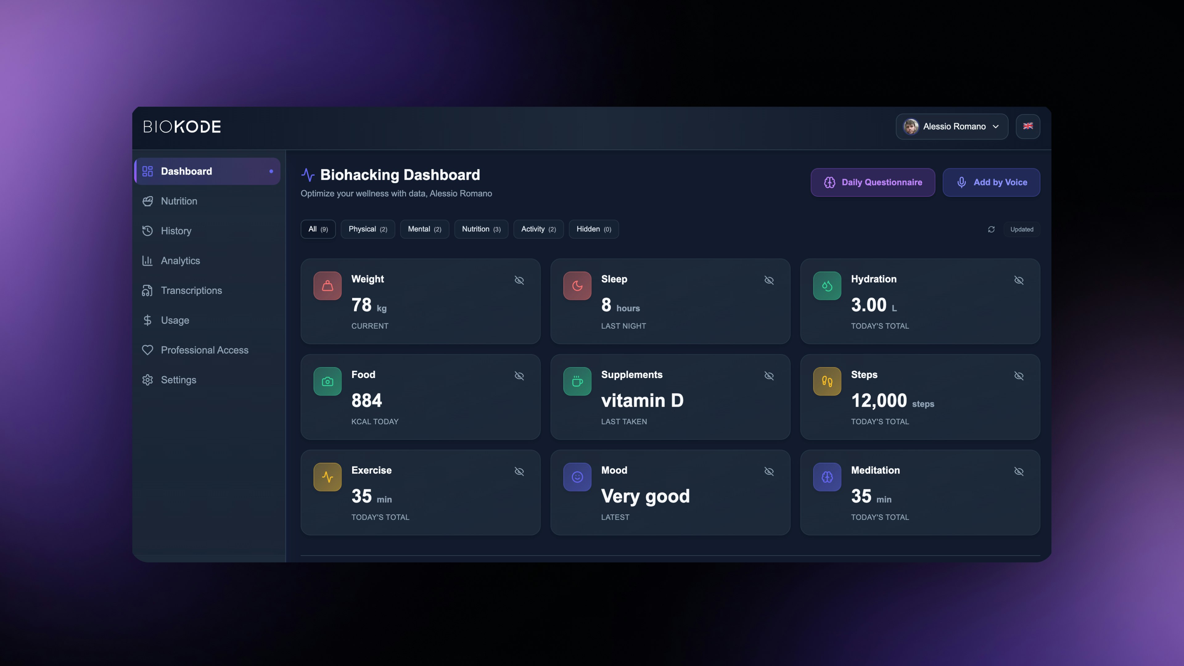 BIOKODE screenshot 2