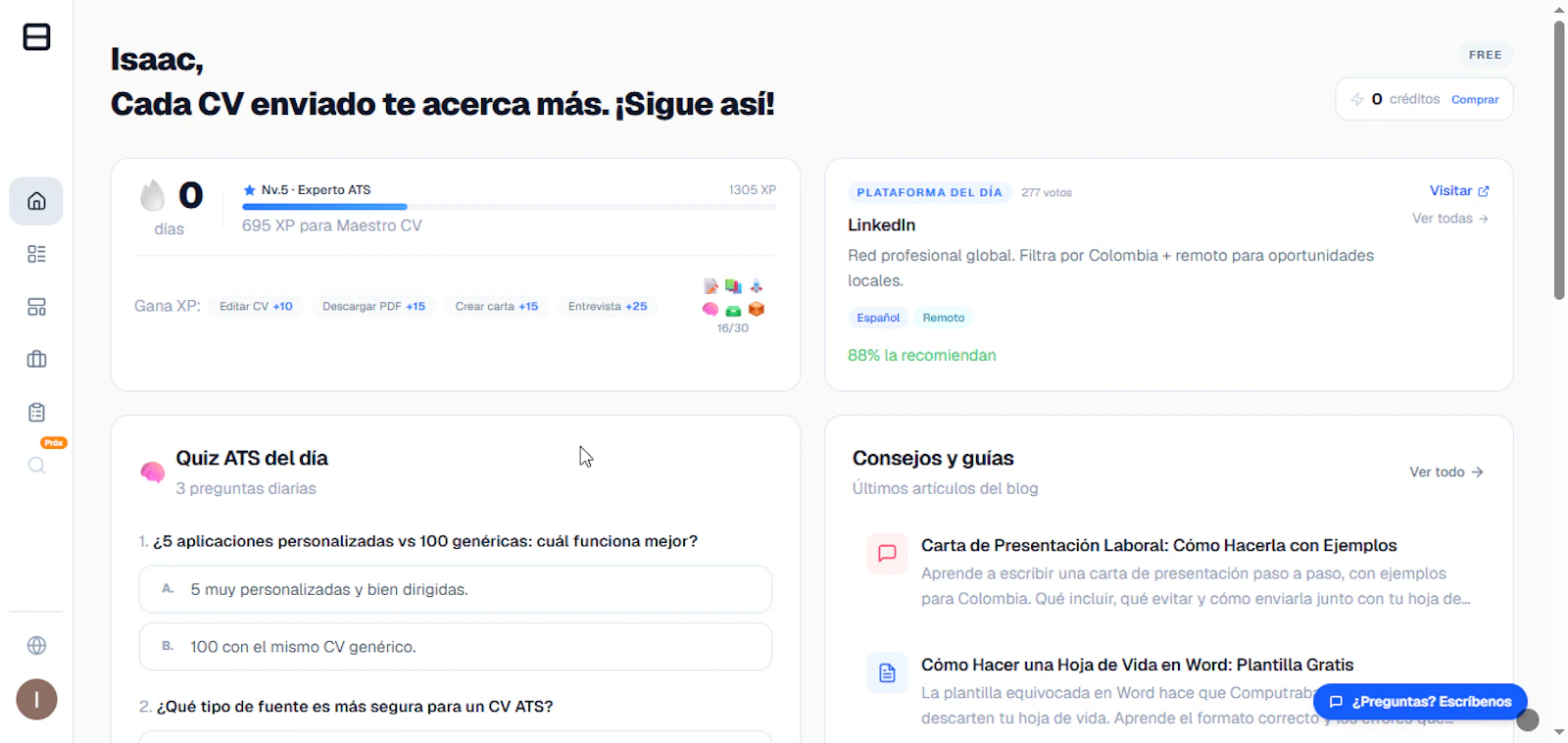 CVATS — Resume Builder en Español screenshot 3