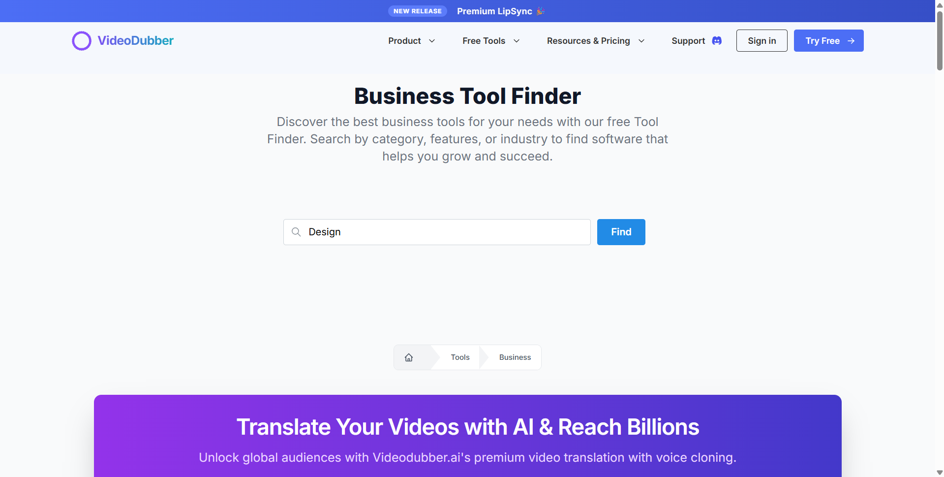 Kostenloser Business -Tool -Finder media 3