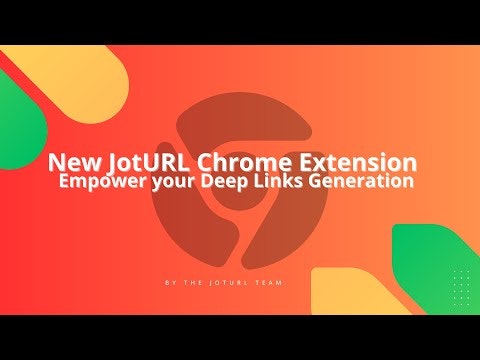 startuptile New JotURL Chrome Extension-Creators best ally to create deep links to 60+ apps 