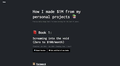 How I made $1M from my personal projects gallery image