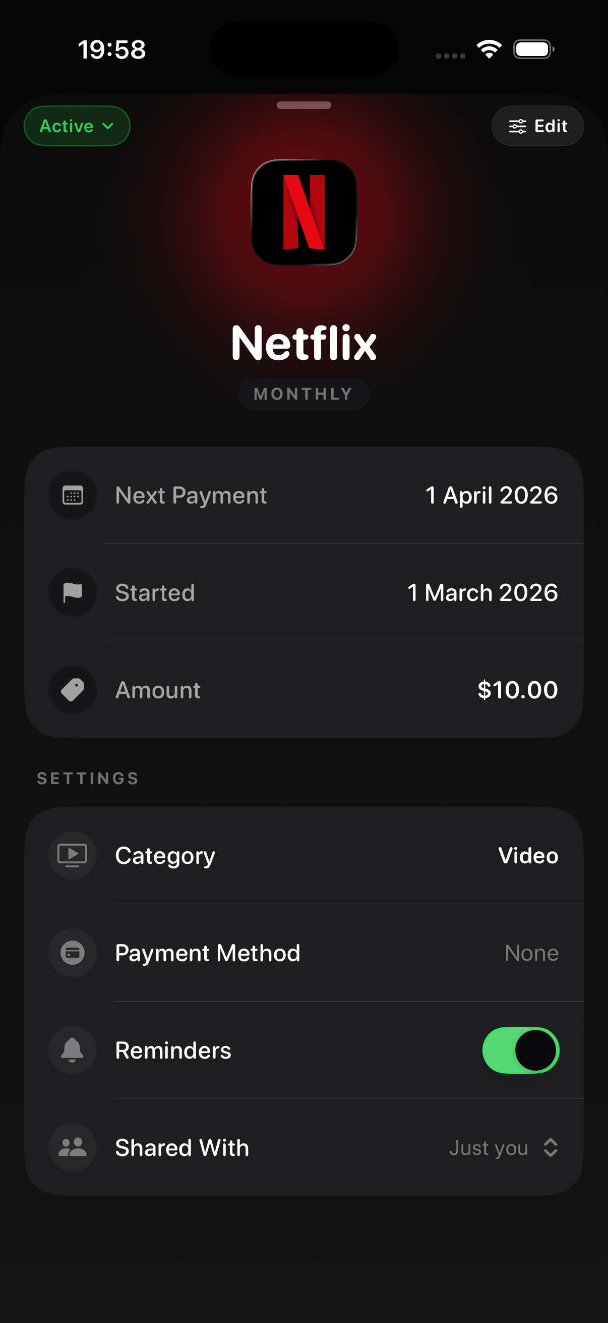 Subscription Tracker, Manager - Trackery gallery image