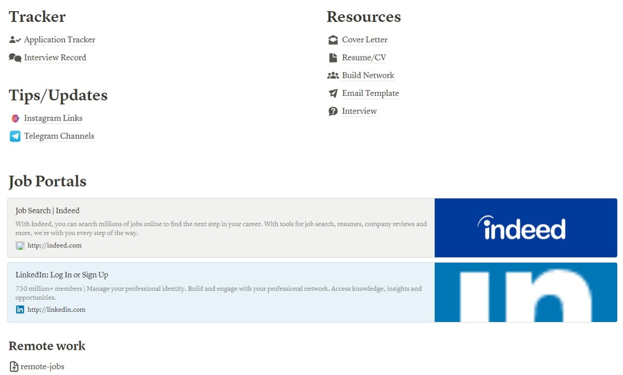 Notion Job Hub: All-in-One Toolkit media 3