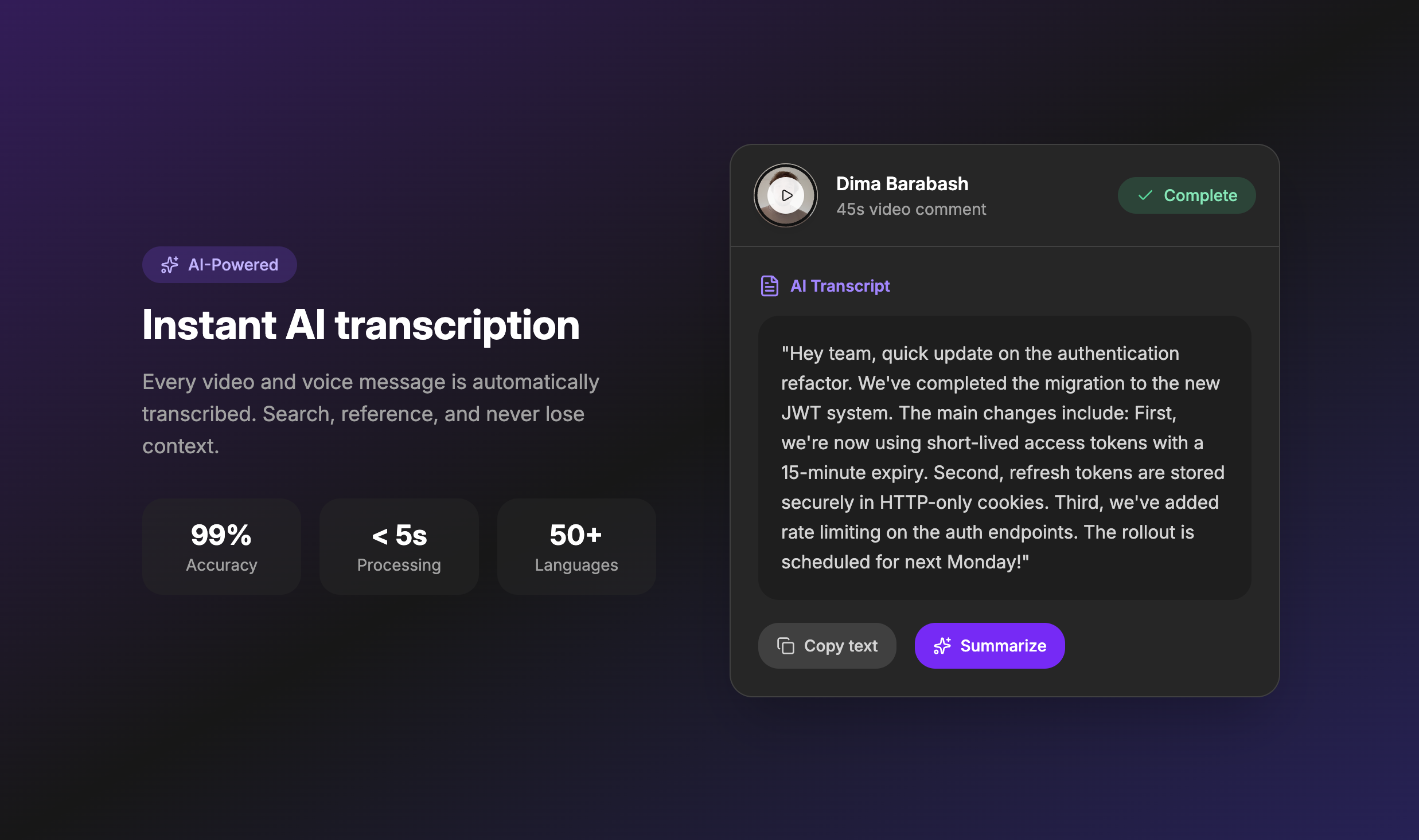 Brifly - Screenshot 2 showing product features and functionality