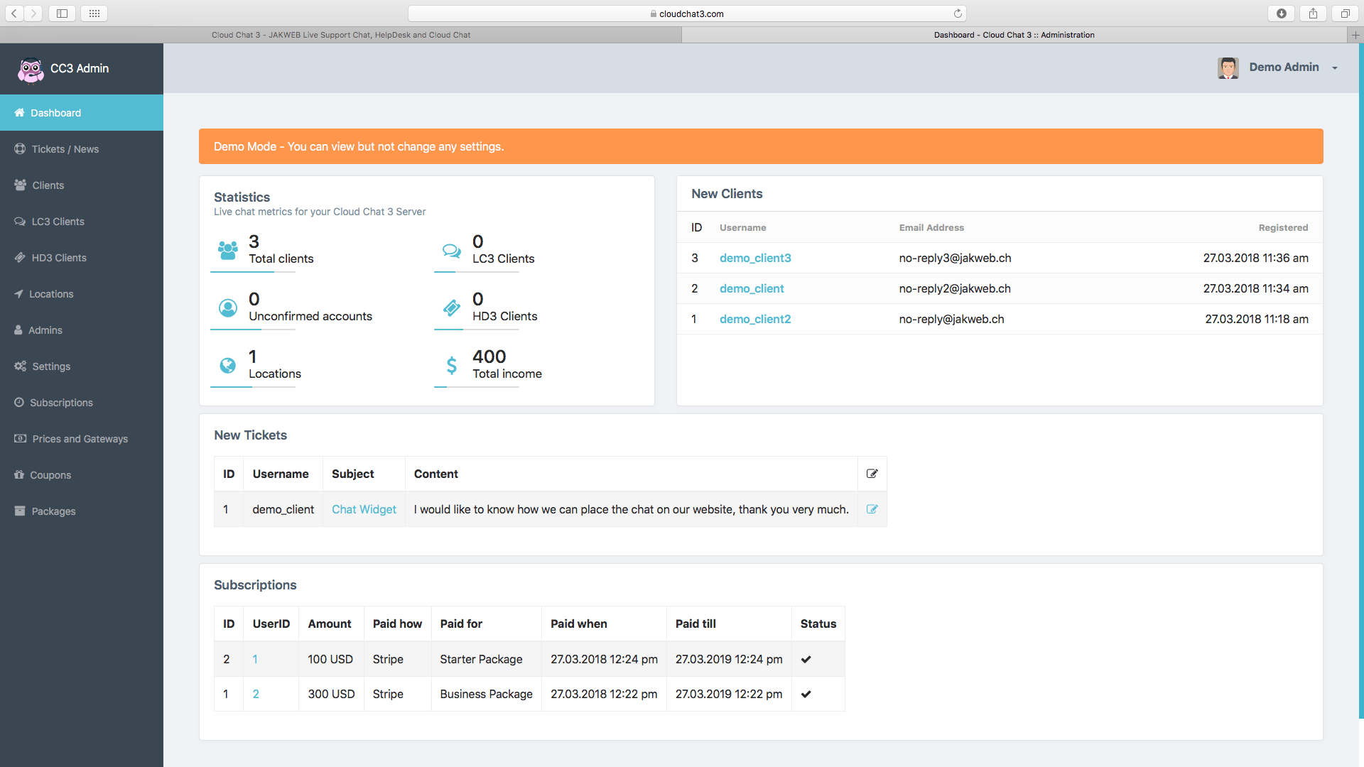 Fully SaaS Live Support Chat - Cloud Chat 3 gallery image