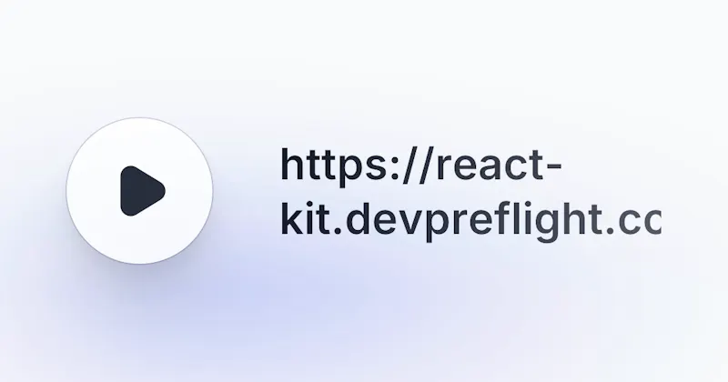 DevPreFlight React UI Kit screenshot 4