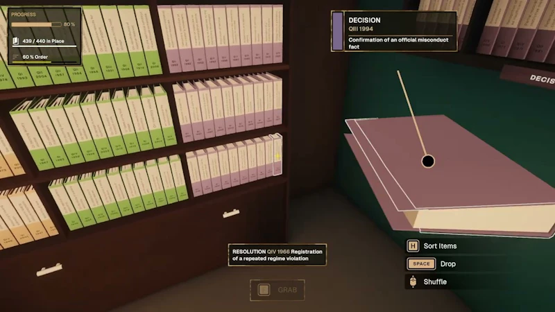 Cozy Archivist Simulator | PC Steam Game screenshot 1 (video preview)