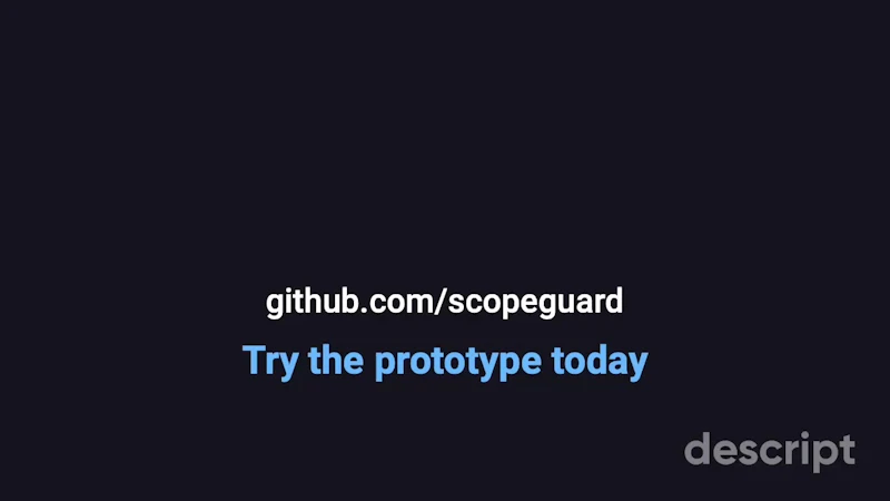 ScopeGuard — AI Code Governance screenshot 1 (video preview)