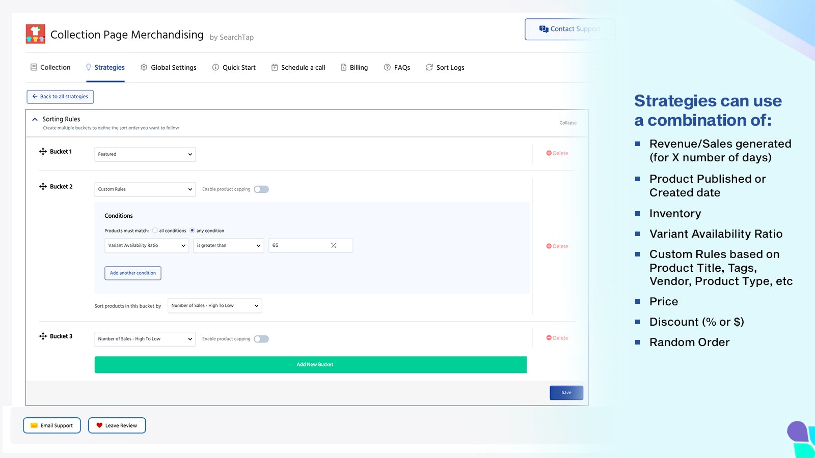 Média Merchandising de la page de collection - Trie les pages de collecte Shopify à l'aide d'analyse de données 5