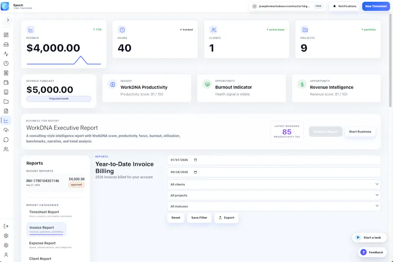 Epoch | WorkDNA screenshot 3