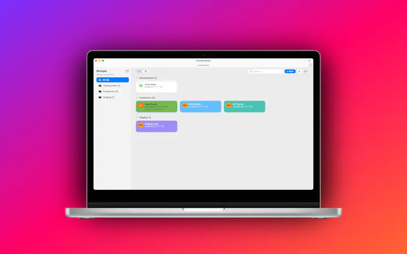 TapShell SSH — Native macOS SSH Terminal screenshot 1