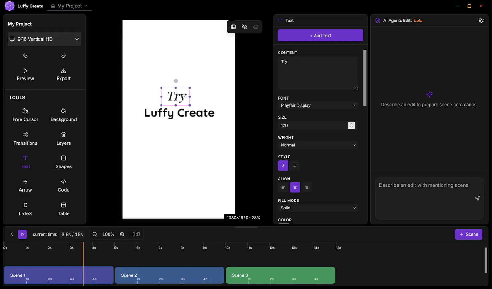 Luffy Create screenshot 2