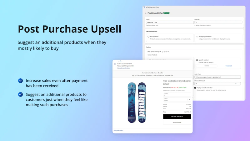 Shopify VTN Checkout Plus App screenshot 4
