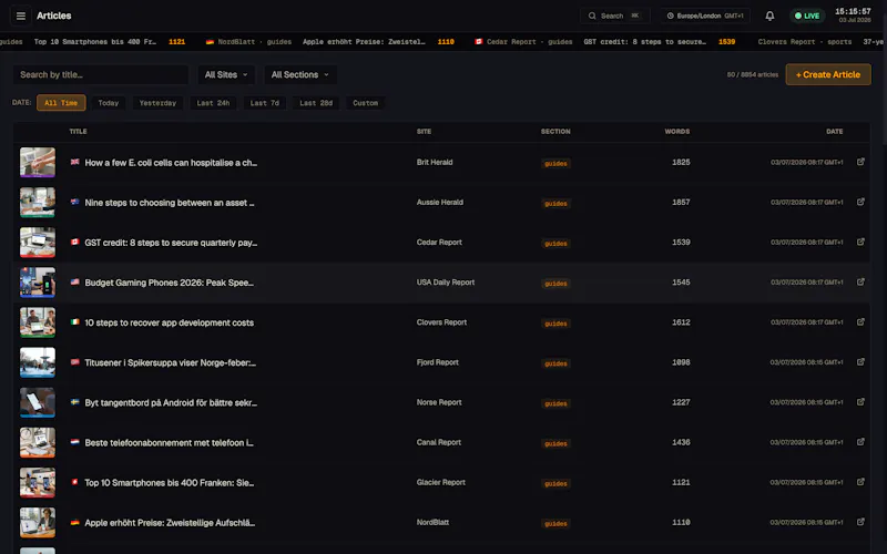 Mastheads screenshot 6