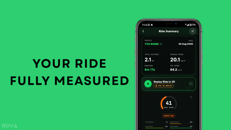 ROVA — Ride tracking App screenshot 1