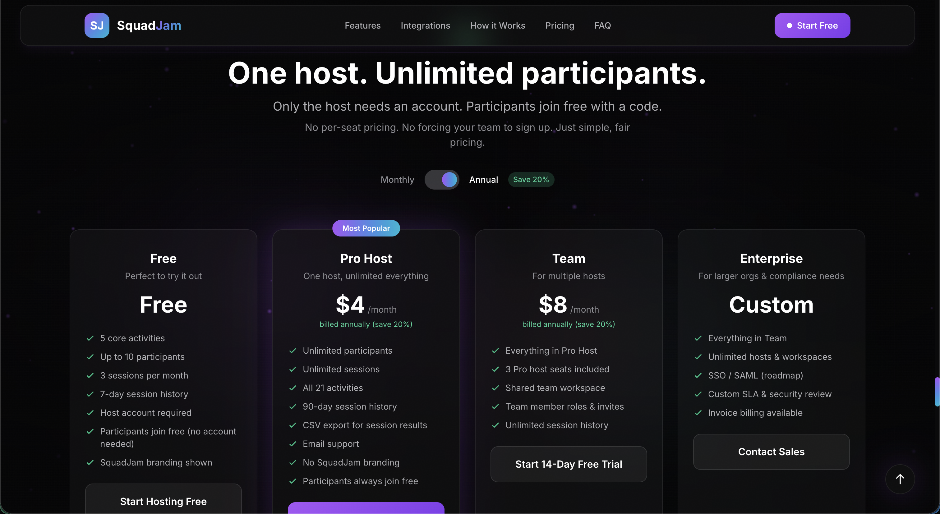SquadJam - Screenshot 4 showing product features and functionality