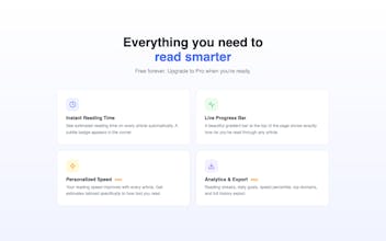 Readzip — Reading Time & Speed Tracker gallery image