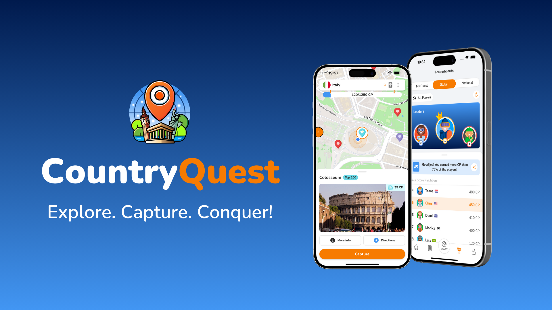 CountryQuest - गमित यात्रा ऐप मीडिया 1