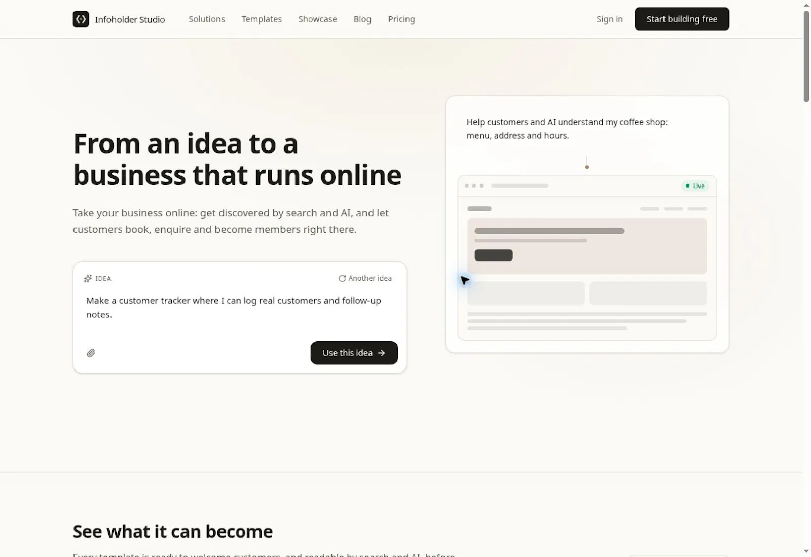 Infoholder Studio screenshot 2
