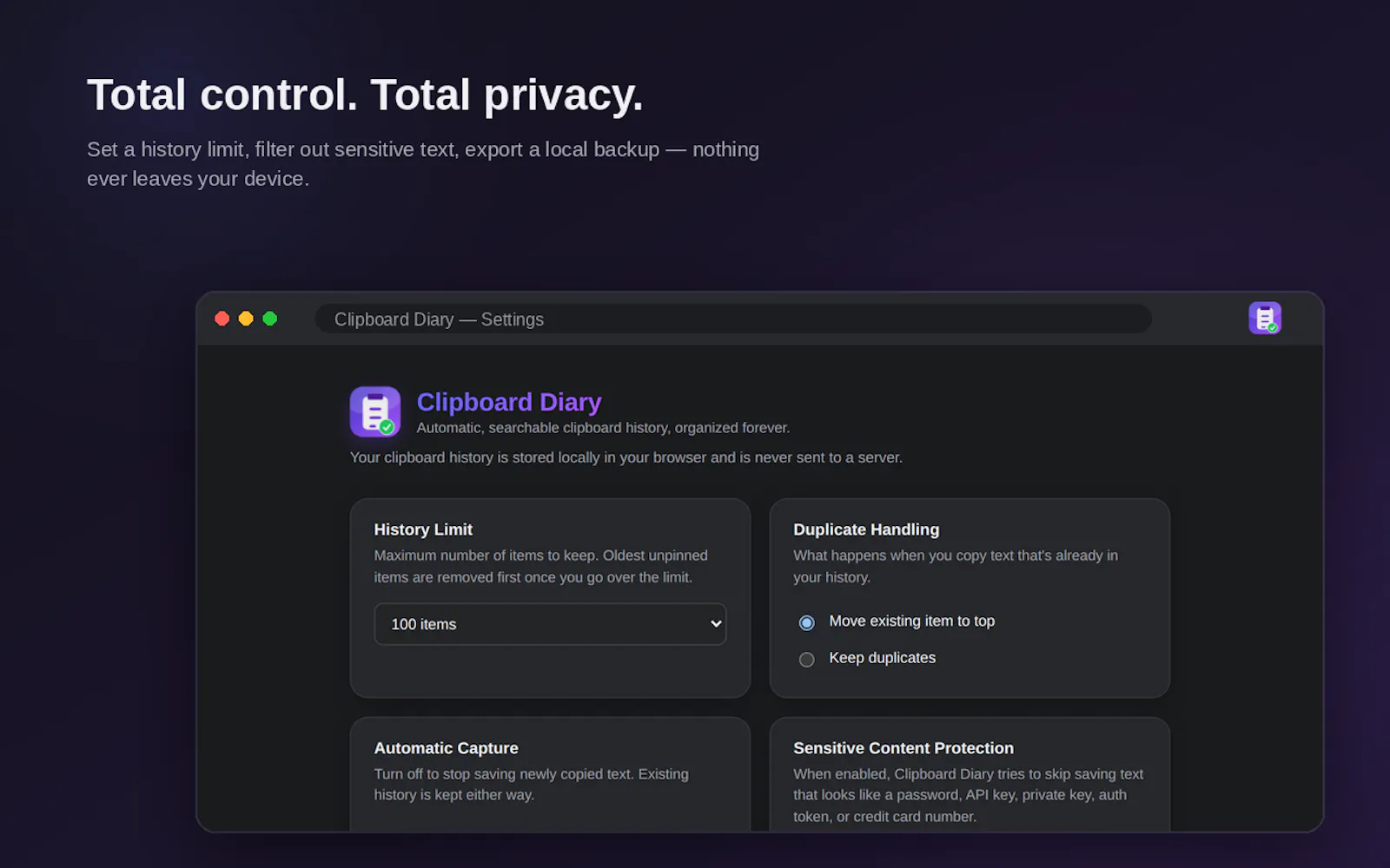 Clipboard Diary screenshot 4