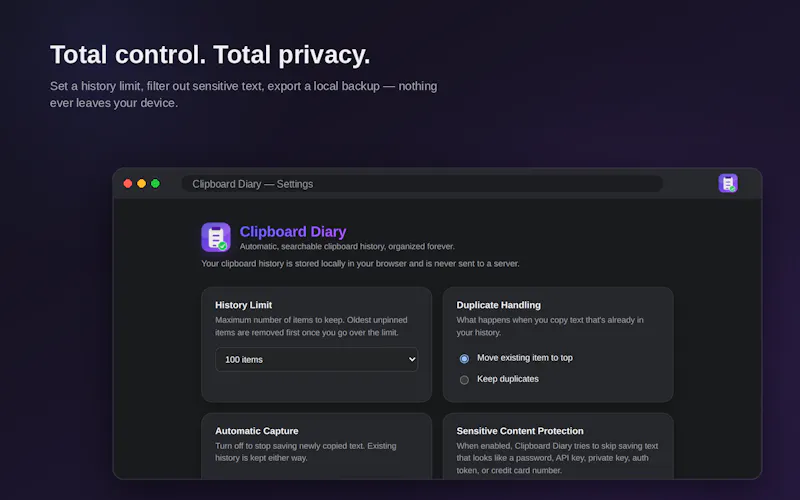 Clipboard Diary screenshot 4