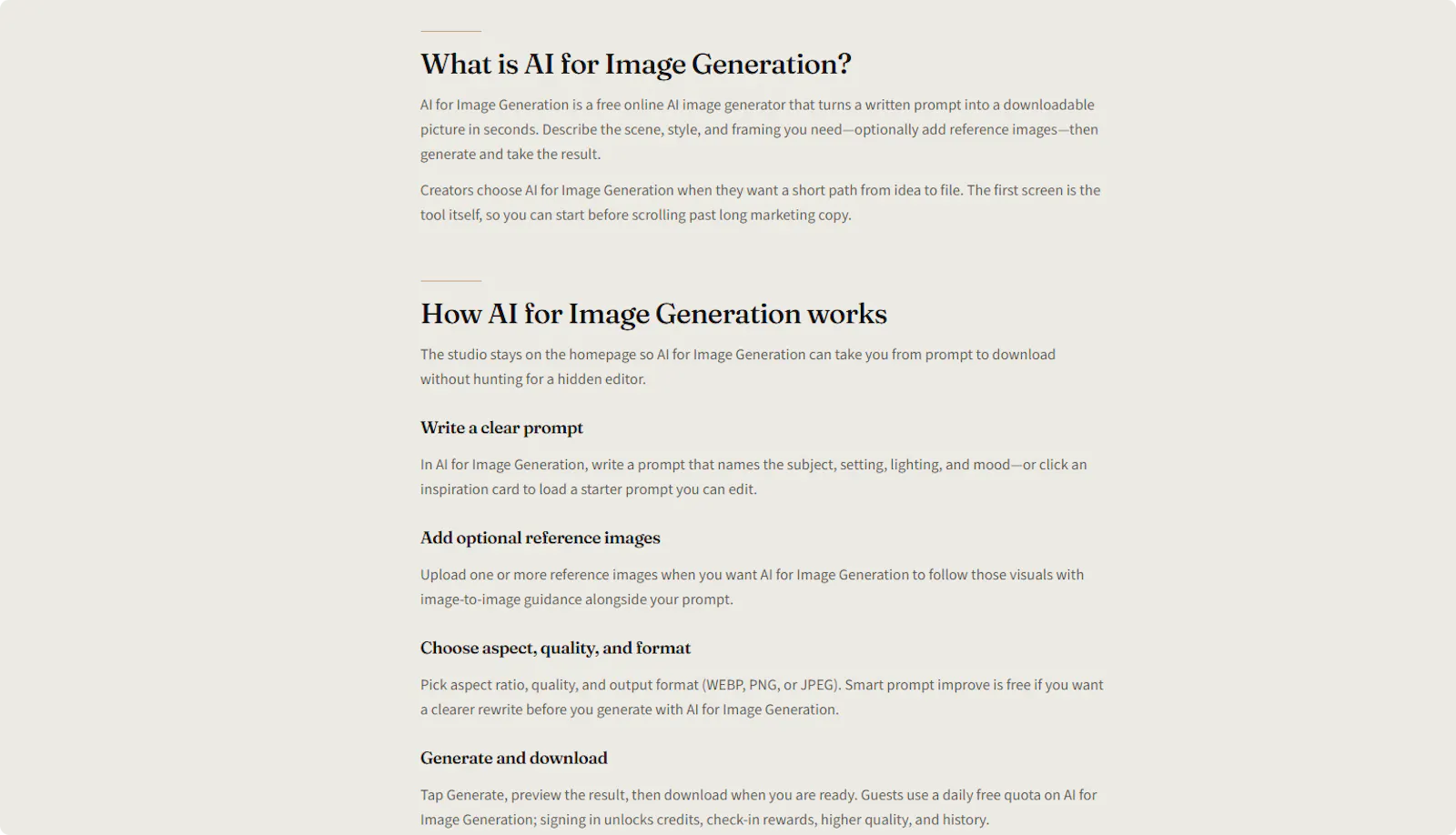 AI for Image Generation screenshot 1